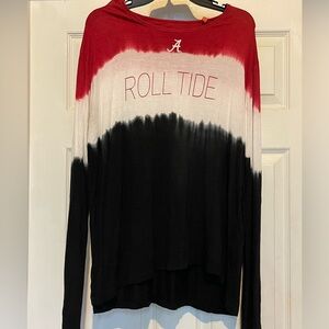 Alabama tie dyed long sleeve shirt